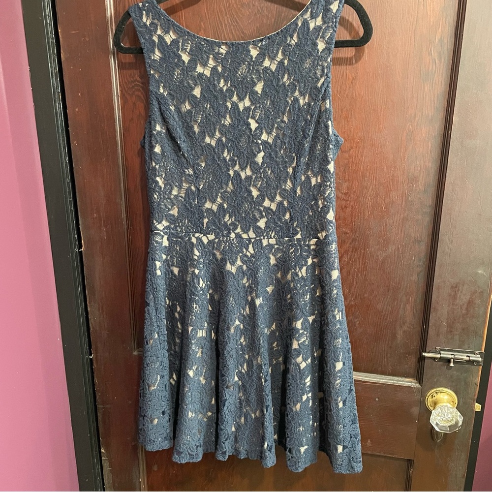 Gabriella Rocha Mini Swing Flare Lace Dress Size 13